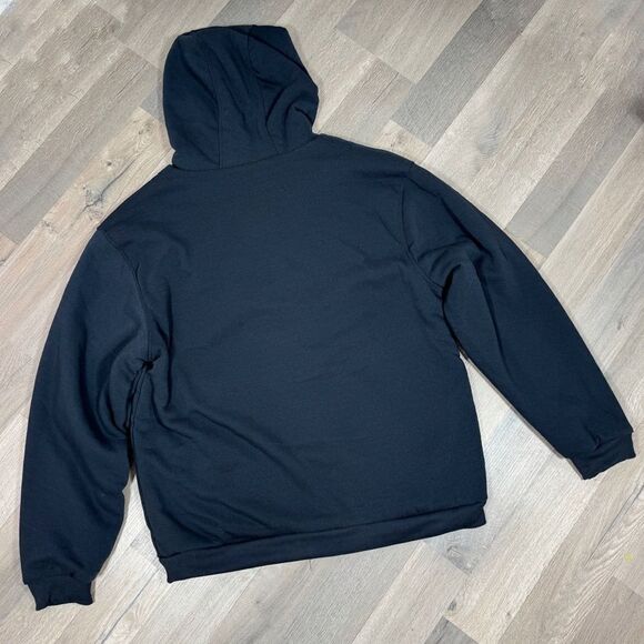 Forecast Fleece Sherpa Lined Full Zip Hoodie Jacket Blue Large - Picture 4 of 11